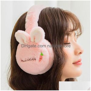 Cache-oreilles 1 pièces dessin animé lapin P filles forme cache-oreilles cache-oreilles casque mignon belle hiver 230824 livraison directe Dhguf