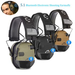 Orejeras 5.1 Bluetooth Antiruido Auriculares de tiro Orejeras de tiro electrónico Caza Auriculares tácticos Orejeras de protección auditiva 230717