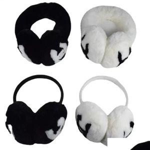 Cache-oreilles classique hiver cache-oreilles femme lapin polaire marque créateur de mode chaud Plush287V livraison directe accessoires chapeaux écharpes Dhaet