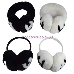 Cache-oreilles cache-oreilles classique hiver cache-oreilles femme lapin polaire marque créateur de mode chaud en peluche avec logo