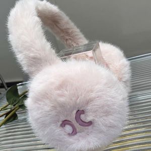 Ear Muffs luxury brand winter designer muffs female rabbit velvet earmuff senior soft fashion lovely ladies warm plush ear muff for women men cap hat