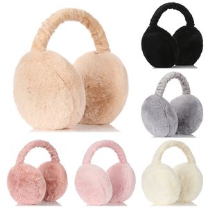 Ear Muffs Soft Plush Warmer Winter Warm muffs for Women Men Fashion Solid Color flap Outdoor Cold Protection -Muffs Cover 220920