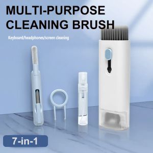 Écouteurs 7 en 1, brosse de nettoyage de clavier d'ordinateur, Kit de nettoyage multifonctionnel, stylo de nettoyage d'écouteurs pour nettoyeur de téléphone, ensemble d'extracteur de touches