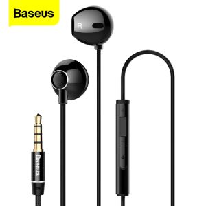 Écouteurs Baseus filaire écouteur pour téléphone dans l'oreille écouteur avec micro casque stéréo écouteurs écouteur pour Samsung Xiaomi Sony Fone De Ouvido