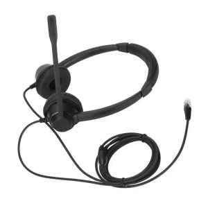 Auriculares Auriculares RJ9 Auriculares Teléfono Cancelación de auriculares Binaural Cableed Telephone con micrófono para el teléfono fijo VoIP