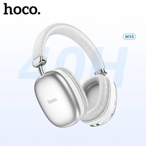 Écouteurs HOCO W35 HIFI Audio Wireless Bluetooth 5.3 40 mm Musique de casque Game Sport Handsfree Earbud with Mic Support Tf Card Aux