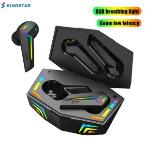 Écouteurs Kingstar Gaming avec des écouteurs Bluetooth Mic Low Lentency TWS GAMING EARBUDS GAMER CASSET WIRESS pour PUBG Stéréo