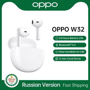 Écouteurs Oppo ENO Air W32 True Wireless Headphones ETI61 Bluetooth 5.2 IPX4 Sport imperméable Sport Plug Lowlatence Game Écouteur