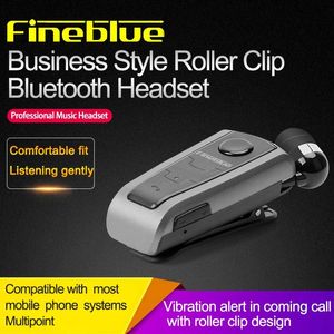 Écouteurs FineBlue F910 Wireless Bluetooth V5.0 Casque en alerte vibrante Alerte Usure Clip Clip Hands Free Free Forw