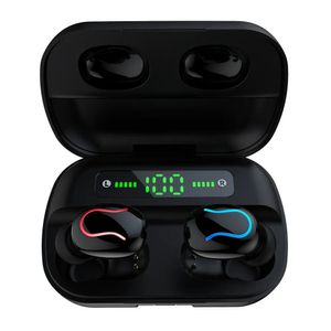 Écouteurs Q82 LED sans fil Bluetooth 5.0 Écouteurs TWS Hand-Free Music HeadSets Eorebud écouteurs avec micro Cas Cas