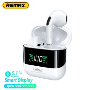 Écouteurs Remax TWS10 Plus dynamique Mini HIFI métal Bluetooth casque affichage numérique dans l'oreille stéréo fidélité musique sans fil écouteurs