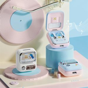 Écouteurs Rock Doraemon casque sans fil avec Bluetooth 5.0 dispositif Audio stéréo élimination du bruit Intelligence tactile