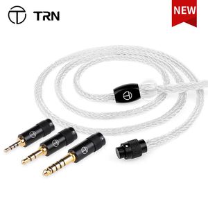 Auriculares TRN T6 Pro 16Core Sier Occ Copper Copper Litz MMCX/2PIN Cable actualizado Cable de auriculares para TRN Kirin ZS10 EMA V90