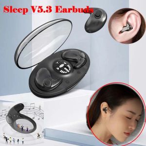 Écouteurs TWS Invisible Sleep Wireless Earphone Mini minuscules écouteurs cachés pour le travail Sport Ture Bluetooth 5.3 Écouteurs stéréo MD538 X55
