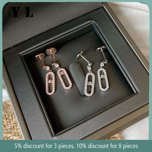 Boucles d'oreilles de haute qualité en argent Sterling 925, originales, à la mode, pour femmes, ornements de noël symétriques classiques