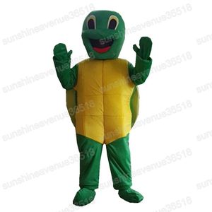 Costume de mascotte de tortue verte d'Halloween, thème de dessin animé, personnage de carnaval, festival, déguisement de Noël, taille adulte, tenue de fête