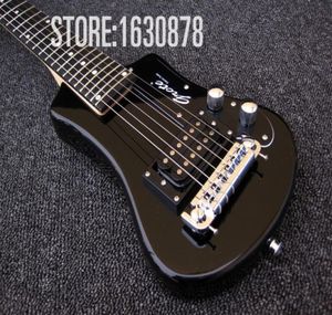 Easytaking Black Red Metallic Blue Hofner Shorty Travel Guitar Mini Guitarra Electric con Bolsa de algodón Arrendamiento 9545308