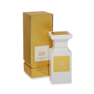 Eau de Soleil Blanc 50 ml et 100 ml Hommes Femmes Marque Parfum TFord Parfum Unisexe Longue Durée Odeur Corps Vaporisateur Vente Chaude livraison gratuite