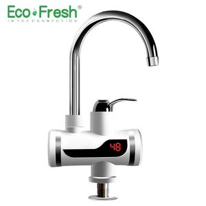 Ecofresh Grifo eléctrico Calentador de agua instantáneo Grifo Calentador Grifo de calefacción en frío Calentador de agua instantáneo sin tanque 210724