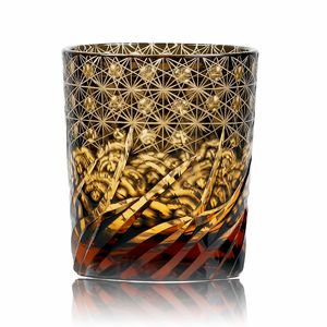 Edo Kiriko verre bohème tchèque gravure whisky et tasse à vin articles à boire main à colorer verre gobelet à whisky avec boîte-cadeau 1 pièces