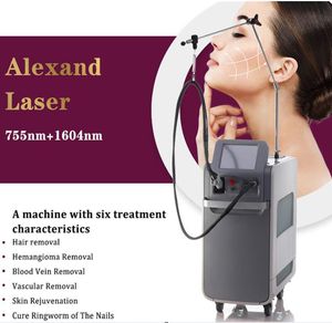 Épilation à fibres optiques efficace Laser 1064 755nm Machine d'épilation au laser ND YAG Alexandrite Laser Skin Retheunation Beauty Machine Two Years Garantie