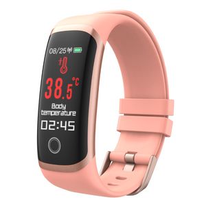 EFFEOKKI Wearfit 2,0 reloj de pulsera inteligente contador de pasos de temperatura termómetro de ritmo cardíaco pantalla táctil rastreador de banda de Fitness