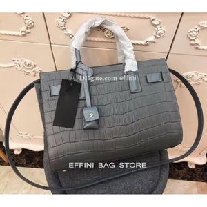 EFFINI Designer Femmes Fourre-Tout Sac Sacs À Main Sacs À Main De Mode Crocodile En Relief Véritable Cuir Véritable Femme Classique Alligator Dames Épaule Sac À Bandoulière En Gros