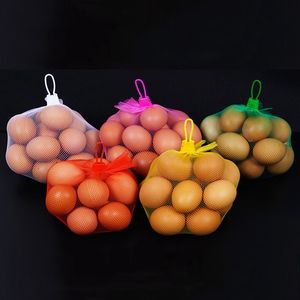 Bolsas para incubar huevos Bolsa de malla de plástico estirable fuerte reutilizable para verduras frutas juguetes al por mayor LX6308