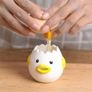 Séparateur de jaune d'oeuf céramique créative mignon petit jaune d'oeuf de poulet Style drôle Simple séparation automatique outil d'assistant de cuisson