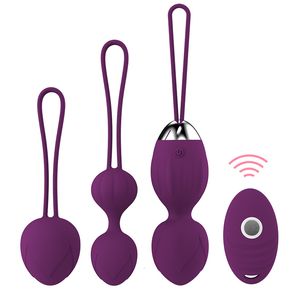 Eggs/Bullets Kegel Massage Balls Ben Wa Bolas Cones Vibrating Vaginal Tighten Exercise Geisha Remote Control Sex Toy for Women 230509