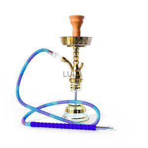 Hobelement arabe de style égyptien avec sac de voyage portable en alliage en alliage Silicone Shisha Narguile Chicha Water Fumer Pipe HKD230809