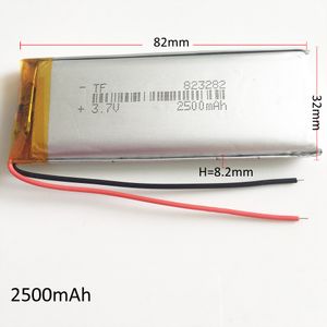 EHAO 823282 3.7 V 2500 mAh Lipo polymère batterie rechargeable au lithium cellules haute capacité pour DVD PAD GPS banque d'alimentation caméra e-books enregistreur