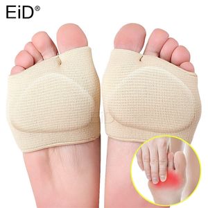 EiD Almohadillas de manga metatarsiana de silicona Medio dedo del pie Suela de juanete Almohadillas de gel en el antepié Cojín Medio soporte de calcetín Prevenir callos Ampollas 220713