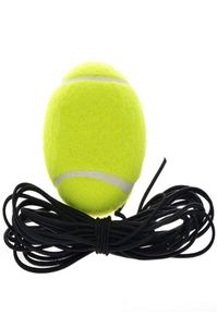 Pelota de entrenamiento de tenis de entrenador de lana de goma elástica con cuerda para ejercicio de entrenamiento de práctica individual Sports327I7758038