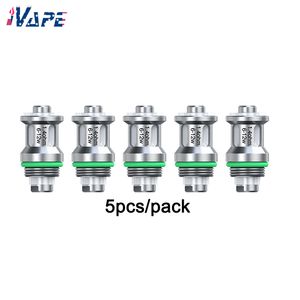 Bobine de remplacement Eleaf GS Air, paquet de 5 pièces, plusieurs options de résistance compatibles avec l'atomiseur GS Air/Kit Mini iStick 2