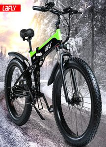 Bicycle électrique 1000W Fat Tire Bike électrique 48V Bicycle de cyclisme de montagne Adult Ebike Mountain 48V128AH Batterie lithium Lafly9107082