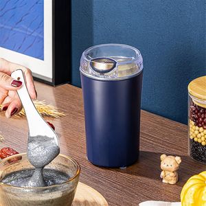Electric Coffee Grinder Precision Spice Mill Portable Mini Crusher for Dry Food Spices Herbs Nuts Grains Kitchen Tools Home Goo259r