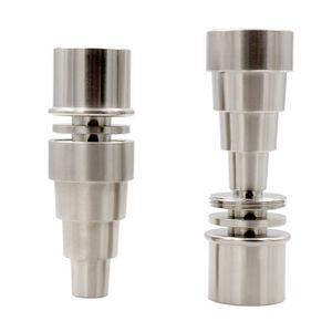 Prego de titânio sem cúpula elétrica 6 em 1 articulação 10mm 14mm 18mm parafuso de função dupla gr2 para bobina de aquecimento 20mm dab rigs ferramentas de cera