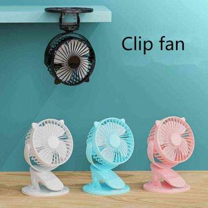 Ventilateurs électriques de bureau Cat Clip Clip Ventils mini rechargeable ventilateur USB Dormitory Car Small Clip venti