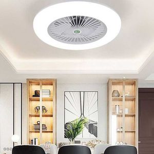 Ventilateurs électriques Lampe de ventilateur de plafond intelligente avec lumière LED et lustre à télécommande Ventilateurs de toit électriques éclairage Salon 220 Chambre Maison R230803