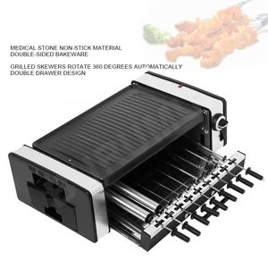 Máquina de parrilla eléctrica elemento calefactor 1600W para fiesta familiar barbacoa cocina portátil barbacoa horno eléctrico