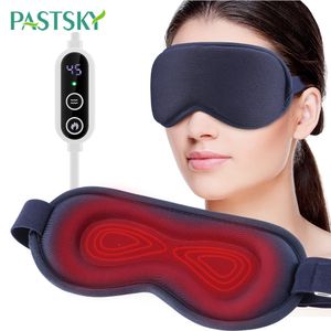 Electric Heating Eye Mask Reusable Compress Vibration Massage Eye Cover Relieve Tired Eyes Dry Eyes Sleep Aid Eye Care Mask 240227