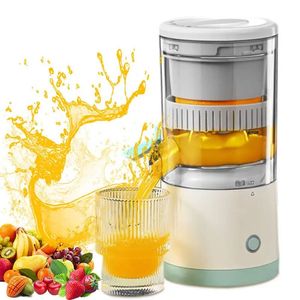 Extractor de jugo eléctrico, herramientas para frutas y verduras, máquina de jugos pequeña inalámbrica recargable por USB, extractores portátiles de naranja