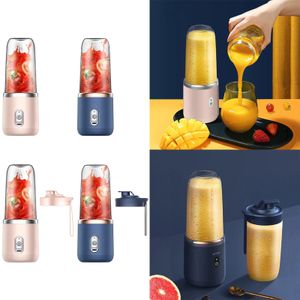 Exprimidores eléctricos portátiles de 6 cuchillas, extractores de frutas multifunción con carga USB, exprimidor de botellas de comida, mezclador rápido de batidos de cocina