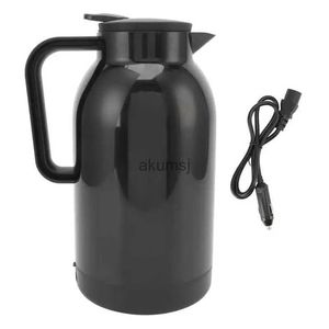 Bouilloires électriques tasse chauffante de voiture bouilloire électrique portative d'acier inoxydable pour le thé café noir 1300 ML YQ240109