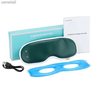 Masajeadores eléctricos Masajeador de ojos eléctrico Vibración Grafeno Calefacción térmica Mascarilla para ojos Aliviar la fatiga con gel Compresa de hielo Oficina Sombra de ojos RelaxL231220