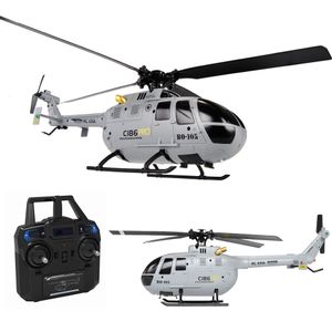 Avion électrique/RC C186 Pro B105 2.4G RTF RC hélicoptère 4 hélices Gyroscope électronique 6 axes pour la stabilisation télécommande loisirs jouets 230509