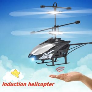 Avion électrique RC Mini 2 canaux véhicule aérien drone télécommande geste induction hélicoptère volant flash jouet pour enfants cadeau 231117