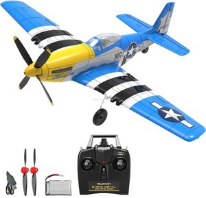 Electric/RC Aircraft P51D RC Airplane One-key Aerobatic 4-Ch RC Plane RTF Mustang Aircraft W/Xpilot Stabilization System 761-5 RTF 230525