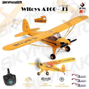 Avión eléctrico/RC WLtoys A160 Avión RC 2,4G 5CH Control remoto deslizamiento eléctrico 1406 Motor sin escobillas EPP 3D/6G modelo RC avión juguete al aire libre regalos